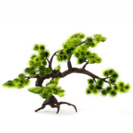 Bonsai velká, akvarijní (terarijní) plastová rostlinka